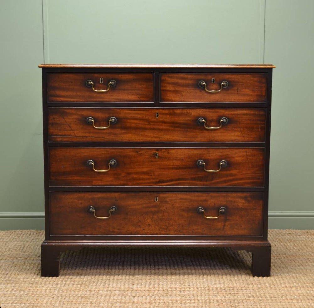 Quality Georgian Mahogany Antique Chest of Drawers