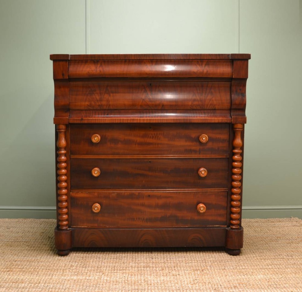 Large Victorian Scottish Antique Chest of Drawers
