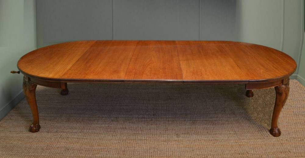 Grand Solid Mahogany, Large Victorian Antique Extending Dining Table