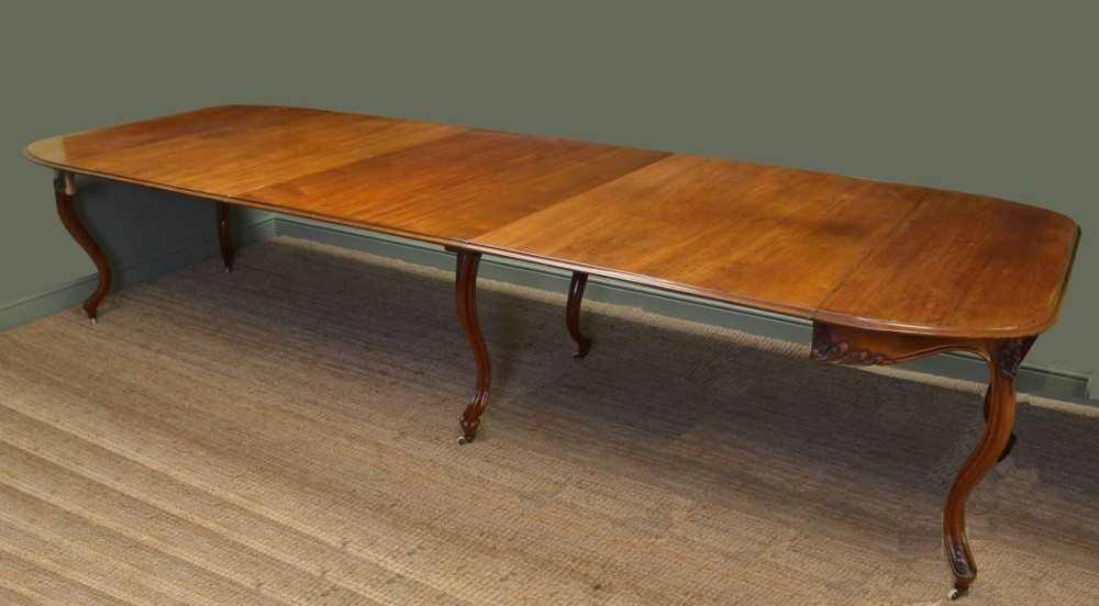 Huge 12ft Victorian Walnut Antique Dining Table