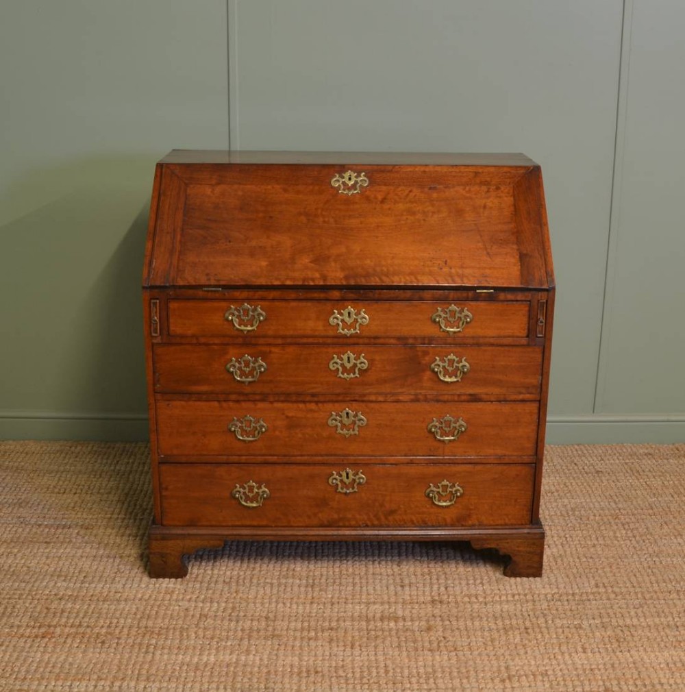 Quality George III Walnut Antique Bureau