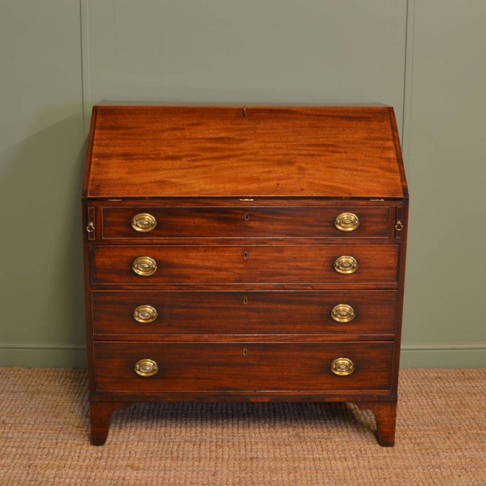 Superb Quality Antique Georgian Mahogany Bureau.