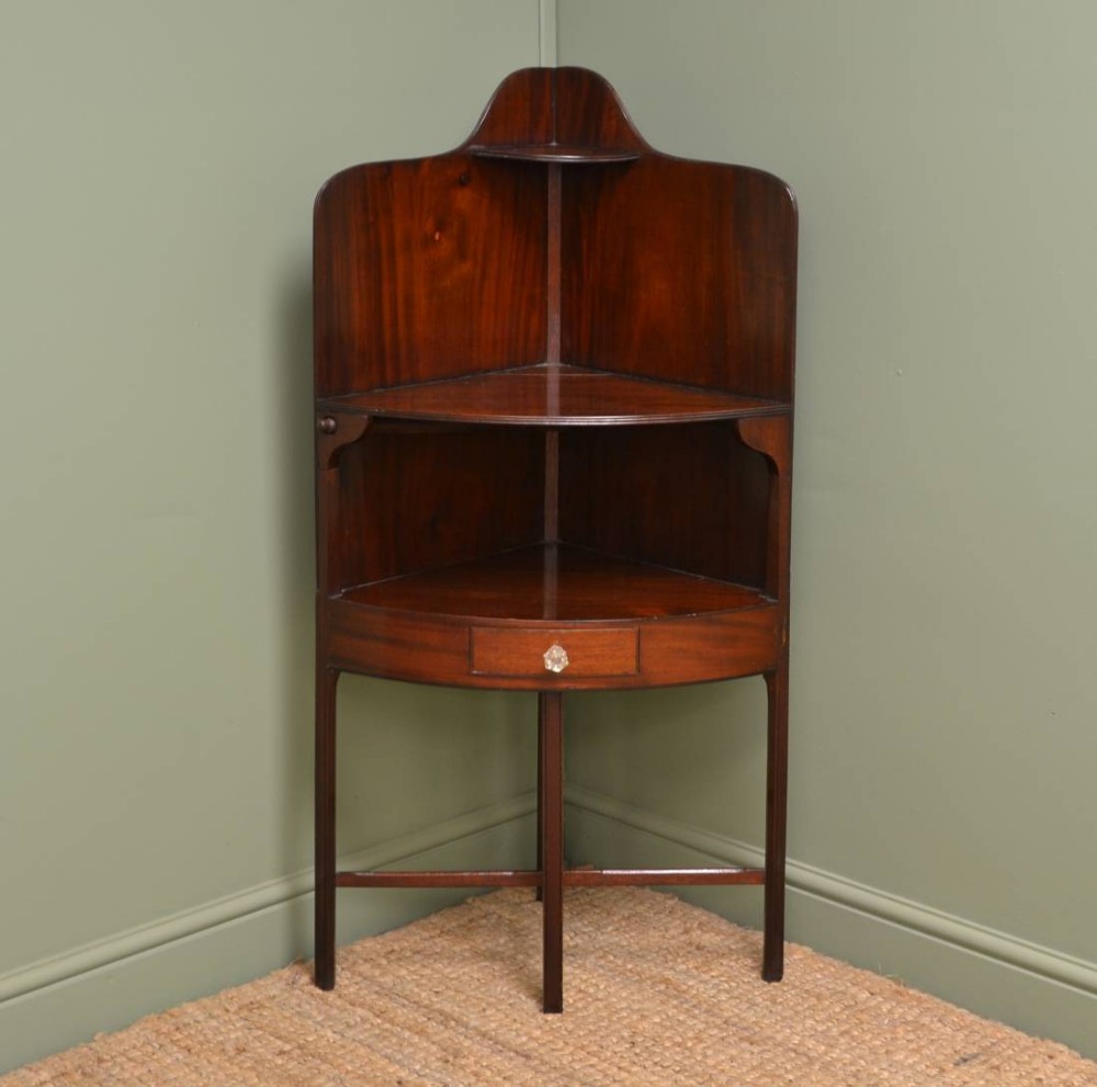 Antique Victorian Mahogany Corner Stand.