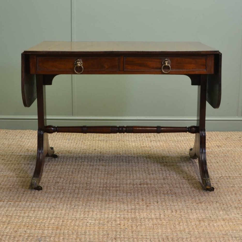 Fine Quality Regency Mahogany Antique Sofa Table