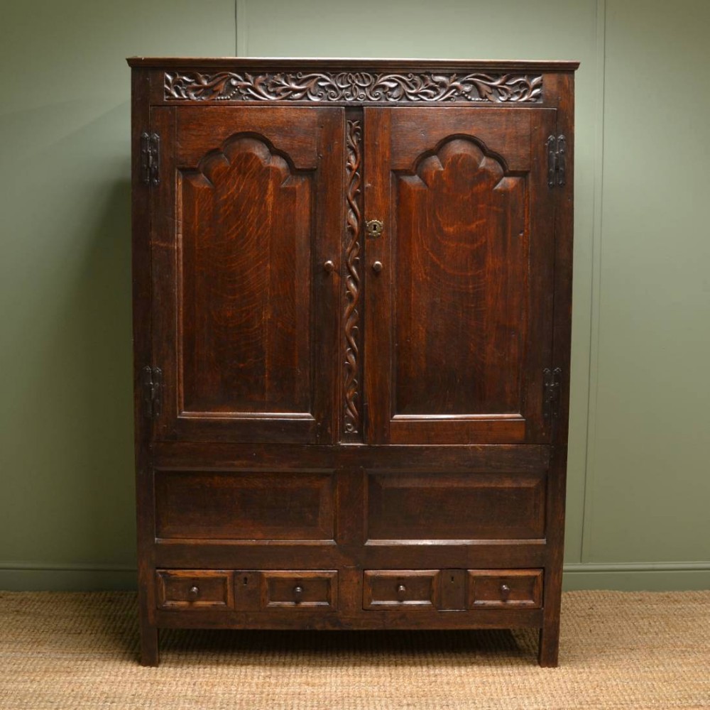 Period Oak Early Eighteenth Century Antique Harness Cupboard