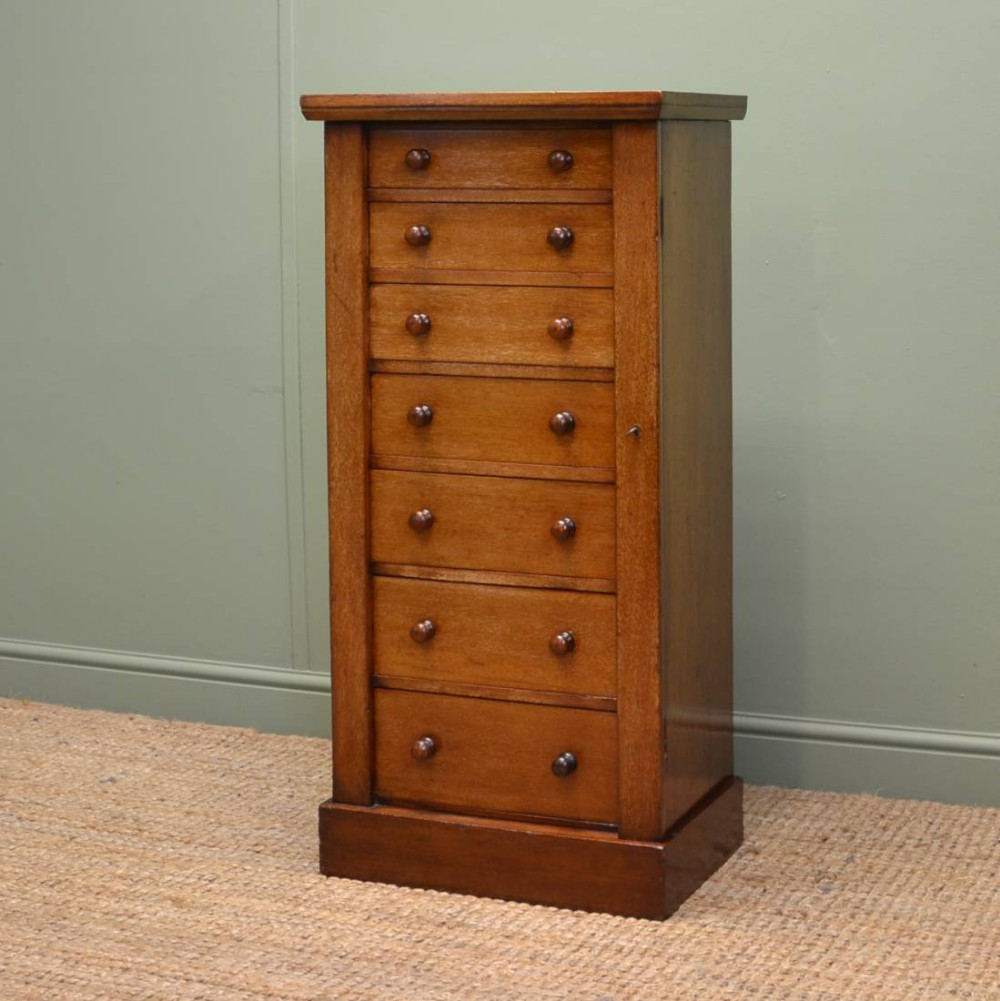Victorian Mahogany Antique Wellington Chest