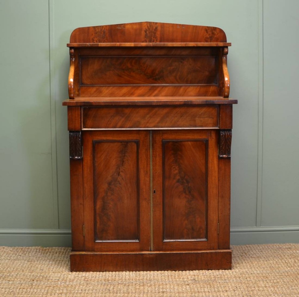 Characterful Victorian Antique Mahogany Chiffonier