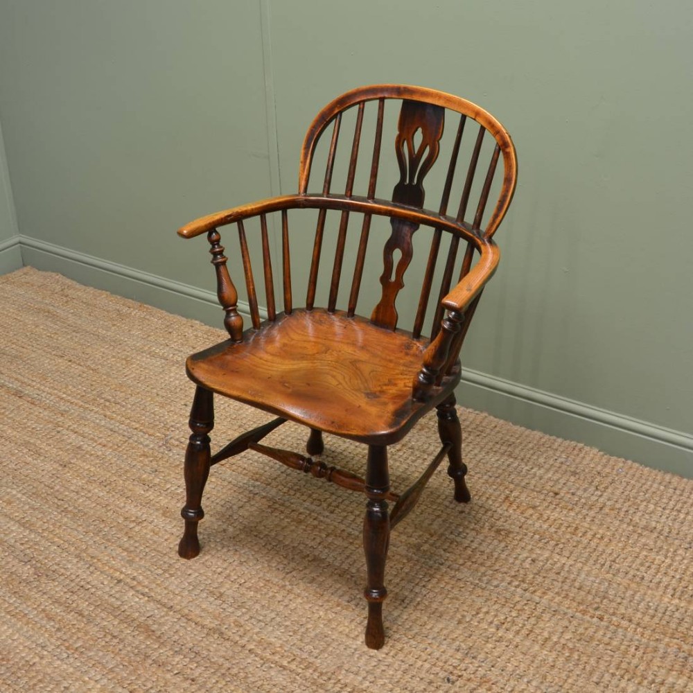 Georgian Ash & Oak Antique Windsor Chair