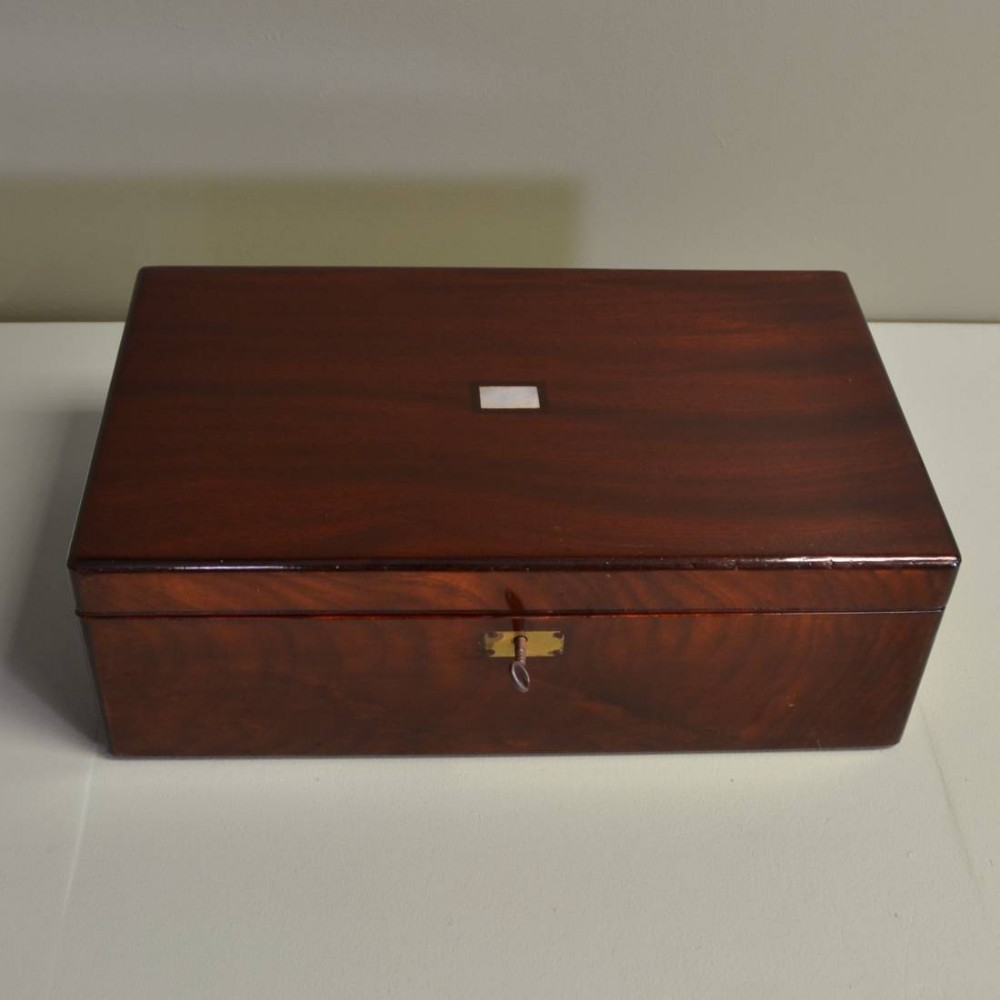 Rich Victorian Mahogany Antique Writing Slope