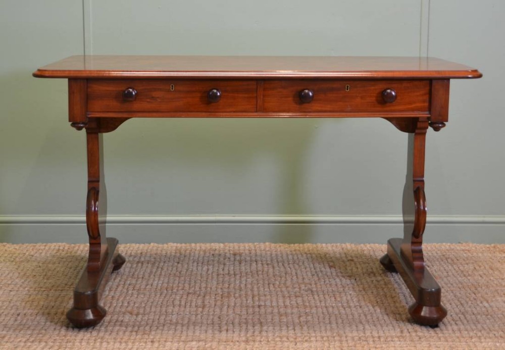 Stunning Quality Regency Mahogany Antique Writing Table