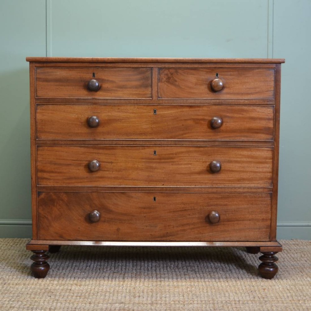 Mellow Mahogany Regency Antique Chest Of Drawers