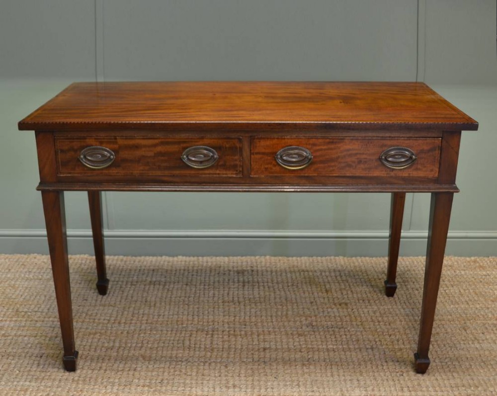Edwardian Inlaid Walnut Antique Side Table