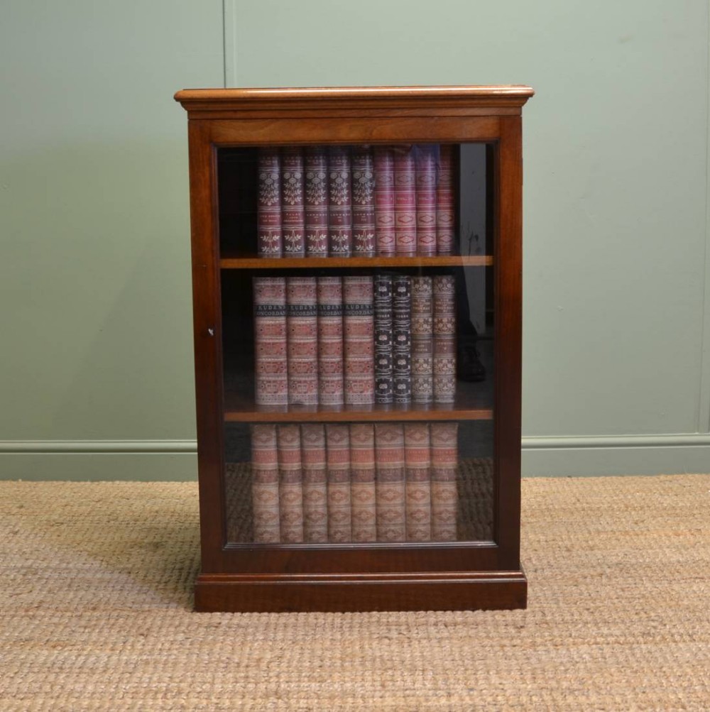Unusual Victorian Antique Mahogany Shop Display Cabinet
