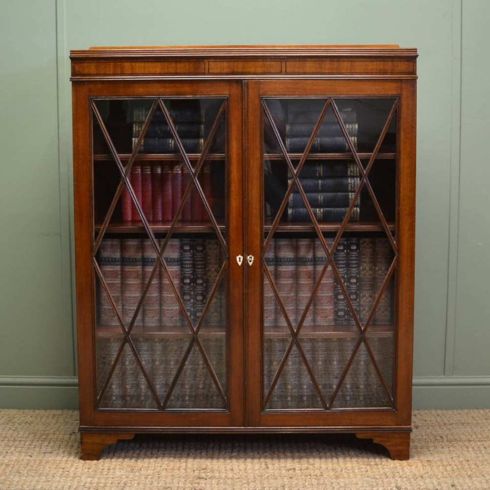 Georgian Mahogany Astragal Glazed Antique Bookcase