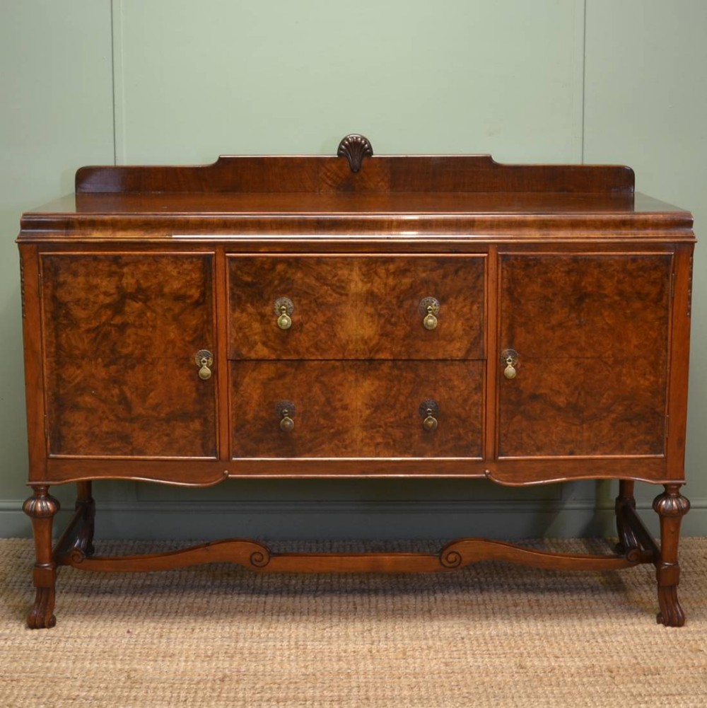 Bargain!!!! Edwardian Figured Walnut Antique Sideboard