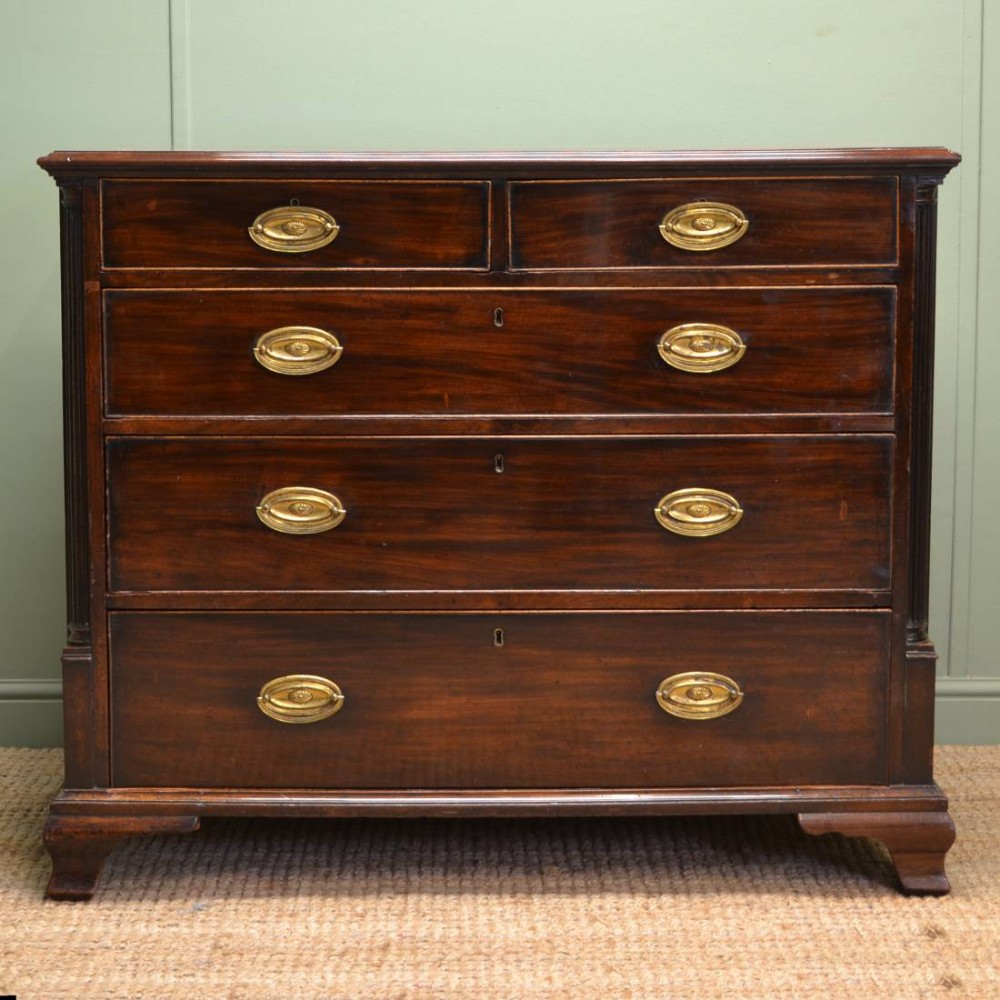 Quality Georgian Lancashire Antique Chest Of Drawers