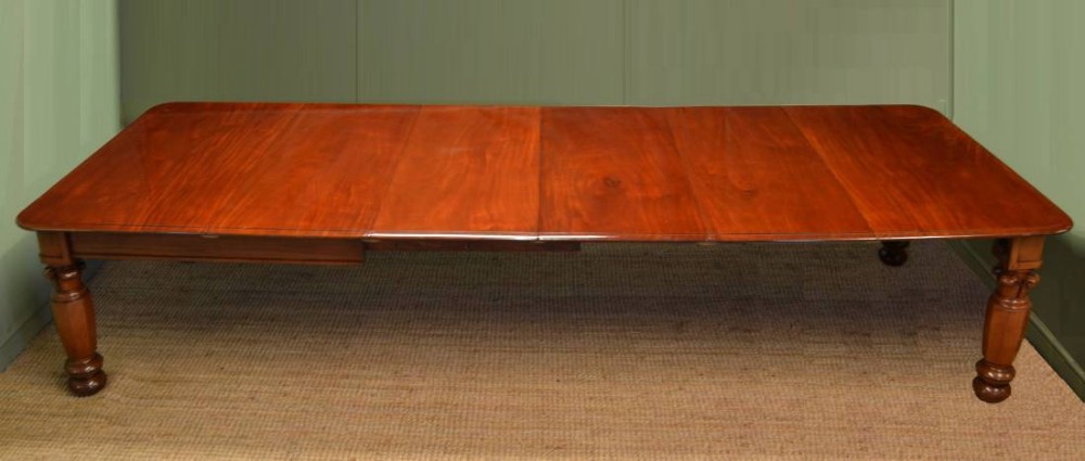Huge William IV Extending Mahogany Dining Table ca 1835