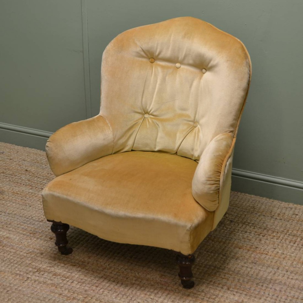 Quality Victorian Upholstered Antique Side Chair