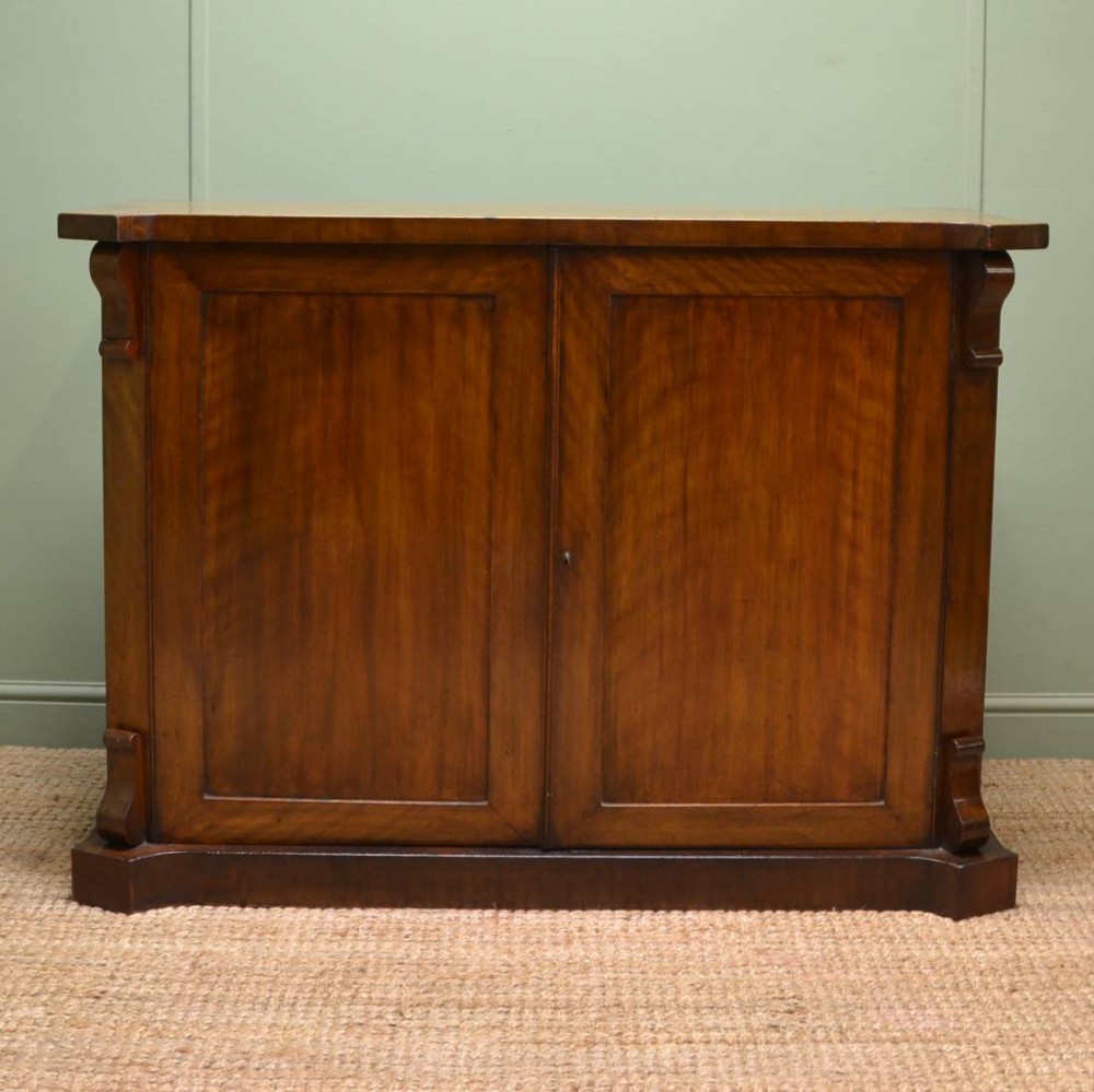 Antique Satin Birch Victorian Cupboard
