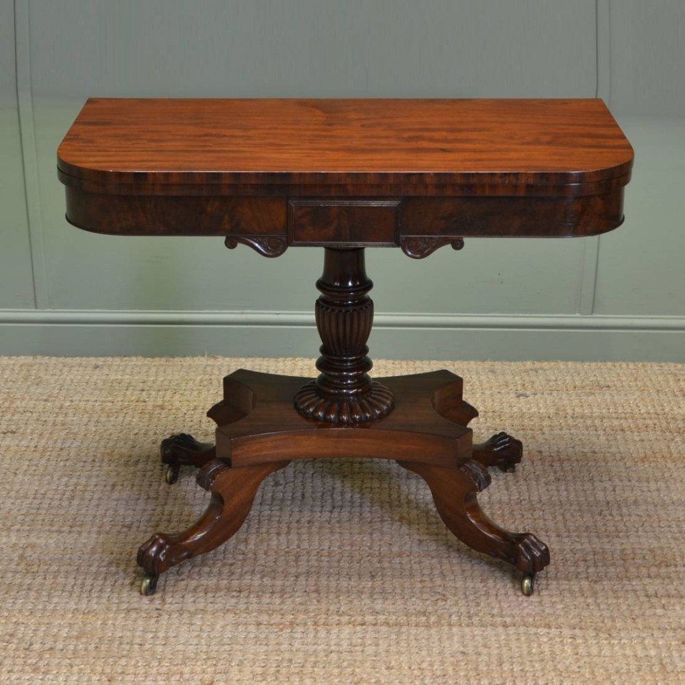 Tea Console Spectacular Quality Regency Mahogany Antique Tea / Console Table