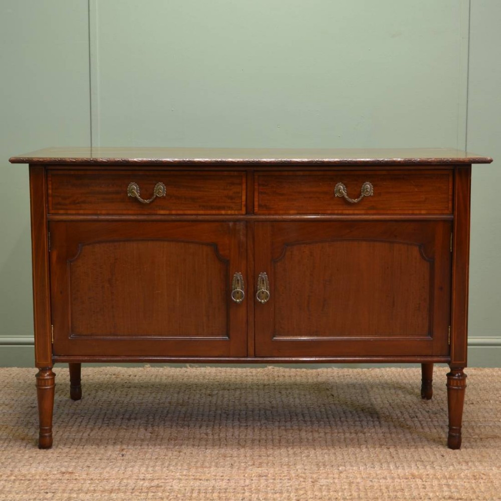 Quality Edwardian Antique Mahogany Cupboard