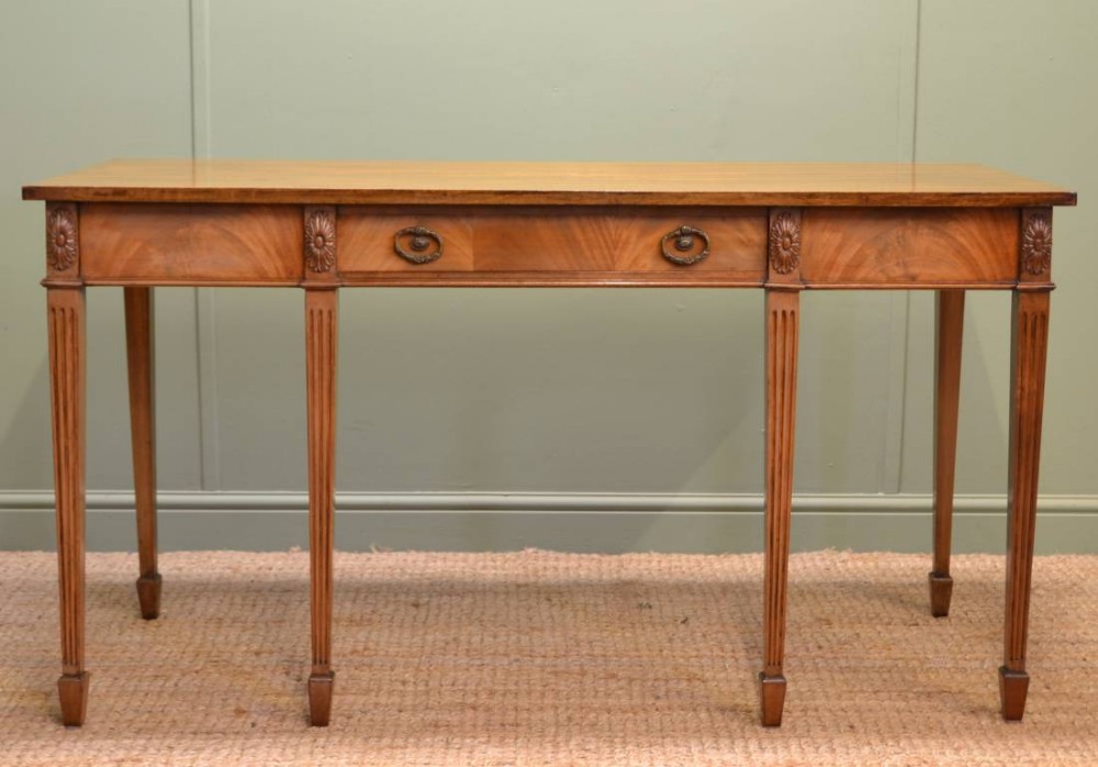 Edwardian Mellow Mahogany Antique Console Table