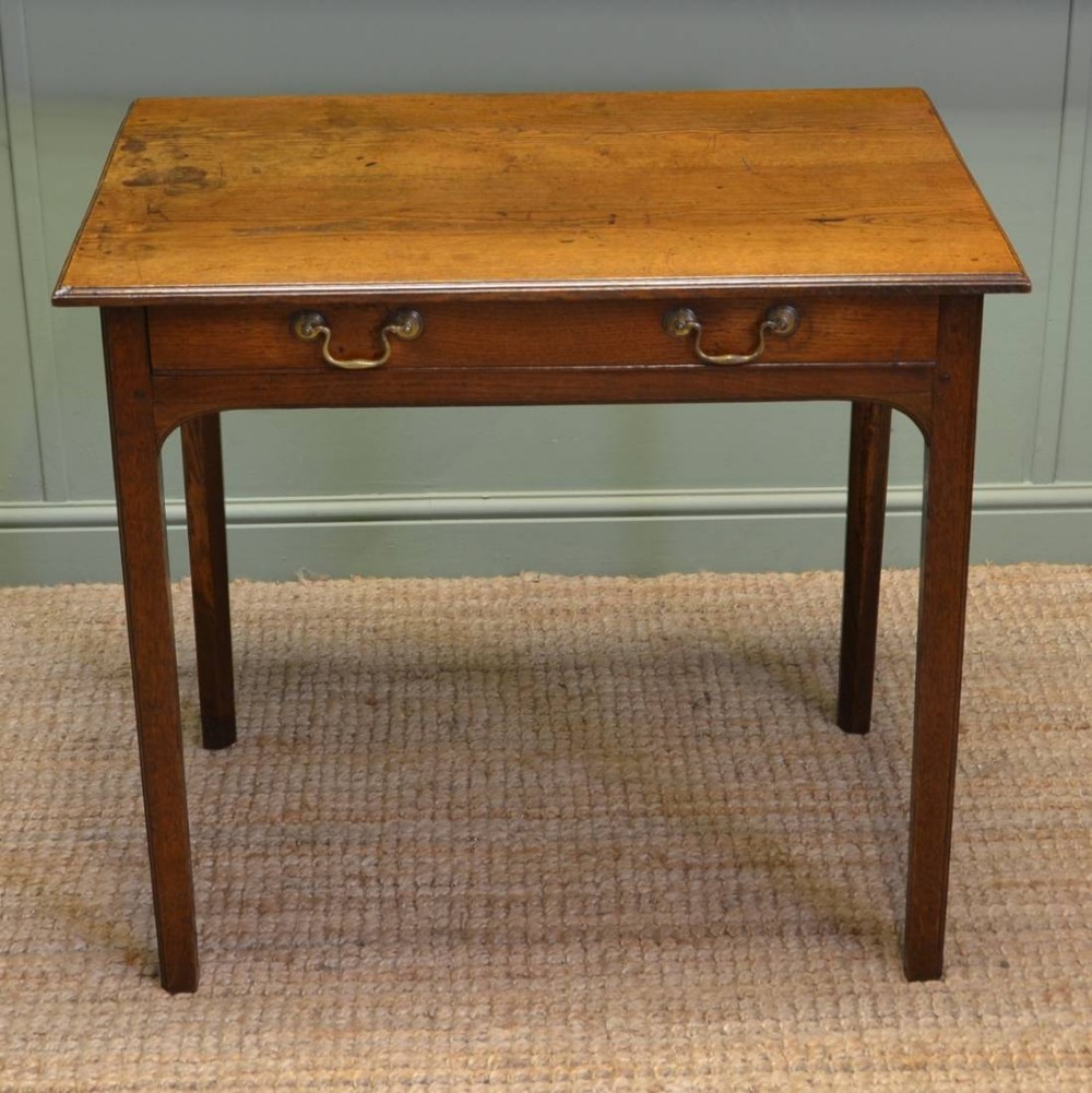 Beautiful Georgian Country Oak Antique Side Table