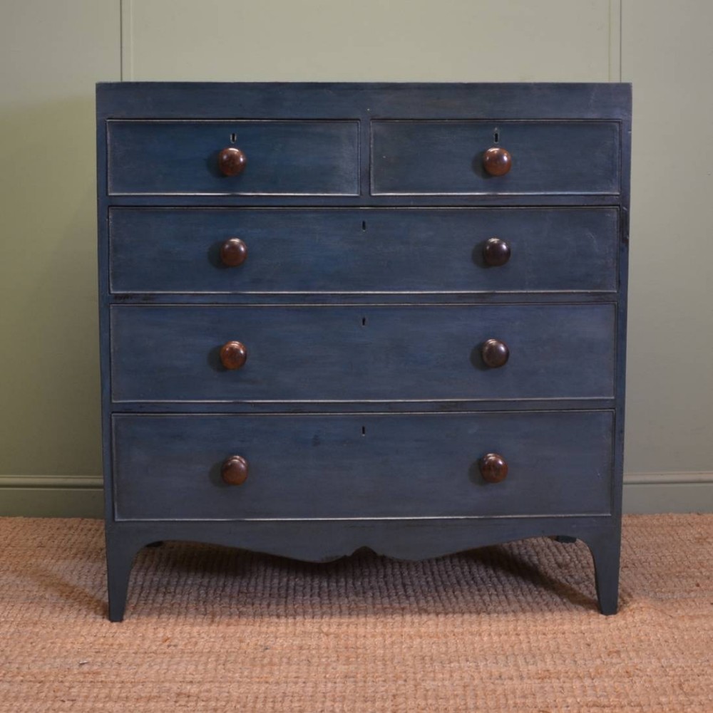 Painted Regency Antique Chest Of Drawers
