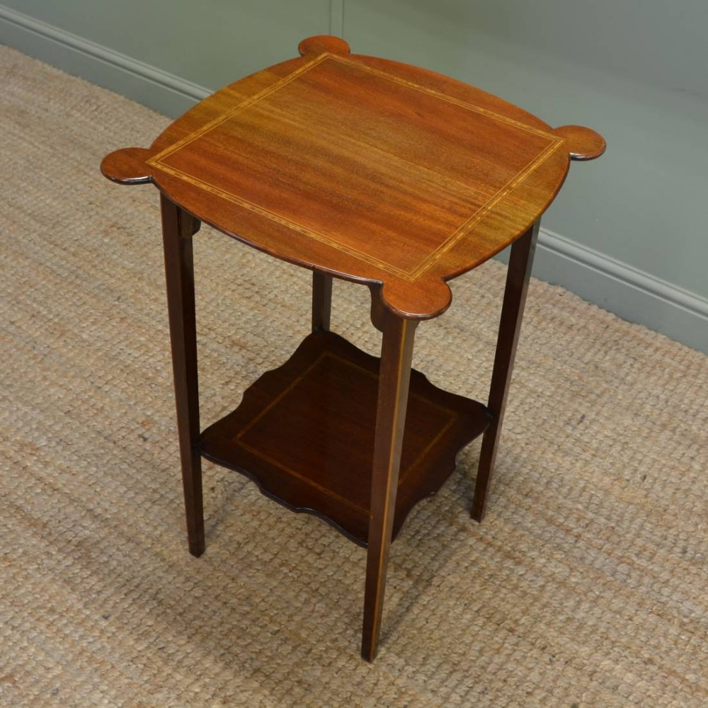 Stylish Edwardian Inlaid Mahogany Antique Occasional Table