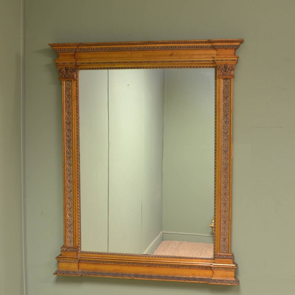 Gilt Edwardian Overmantle Decorative Mirror