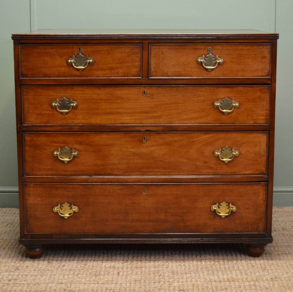 Georgian Mahogany Antique Chest Of Drawers