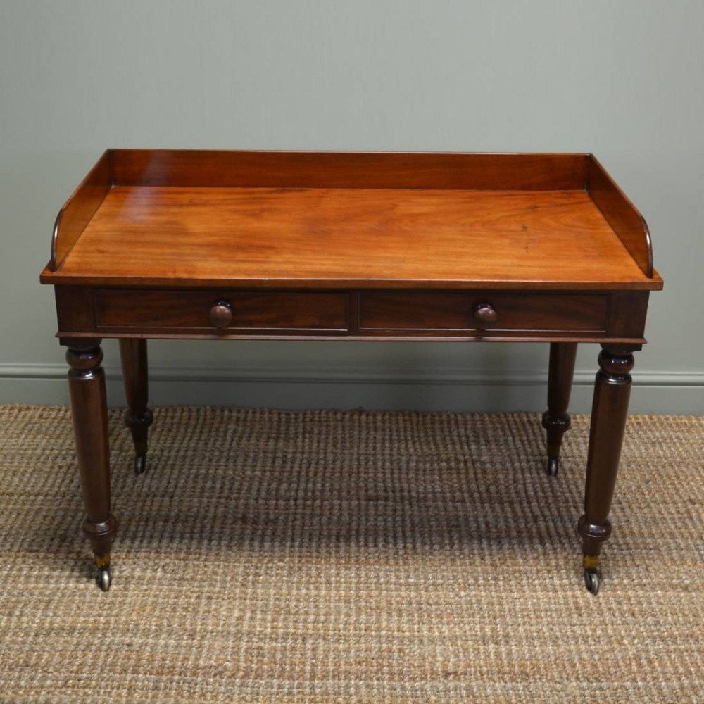 Fine Quality Victorian Mahogany Antique Writing Table
