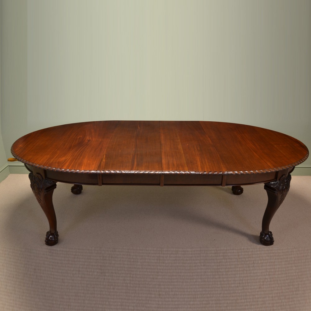 Superb Quality Large Walnut Victorian Antique Dining Table