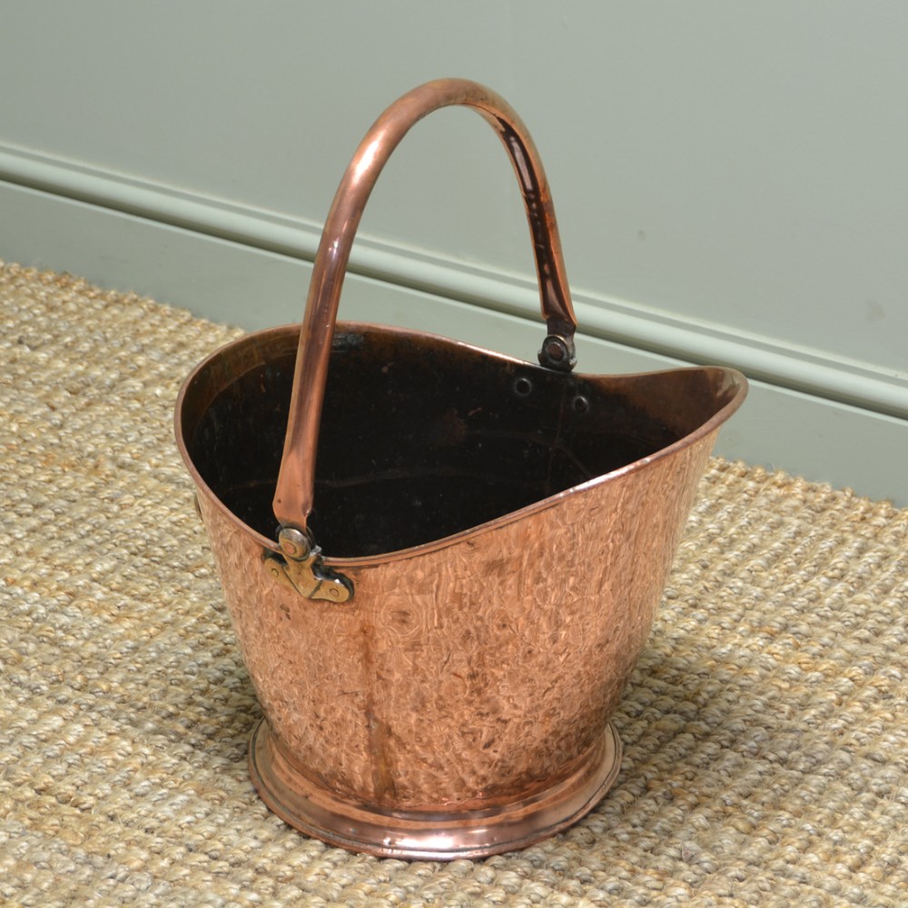 Super Quality Early Victorian Copper Coal Bucket