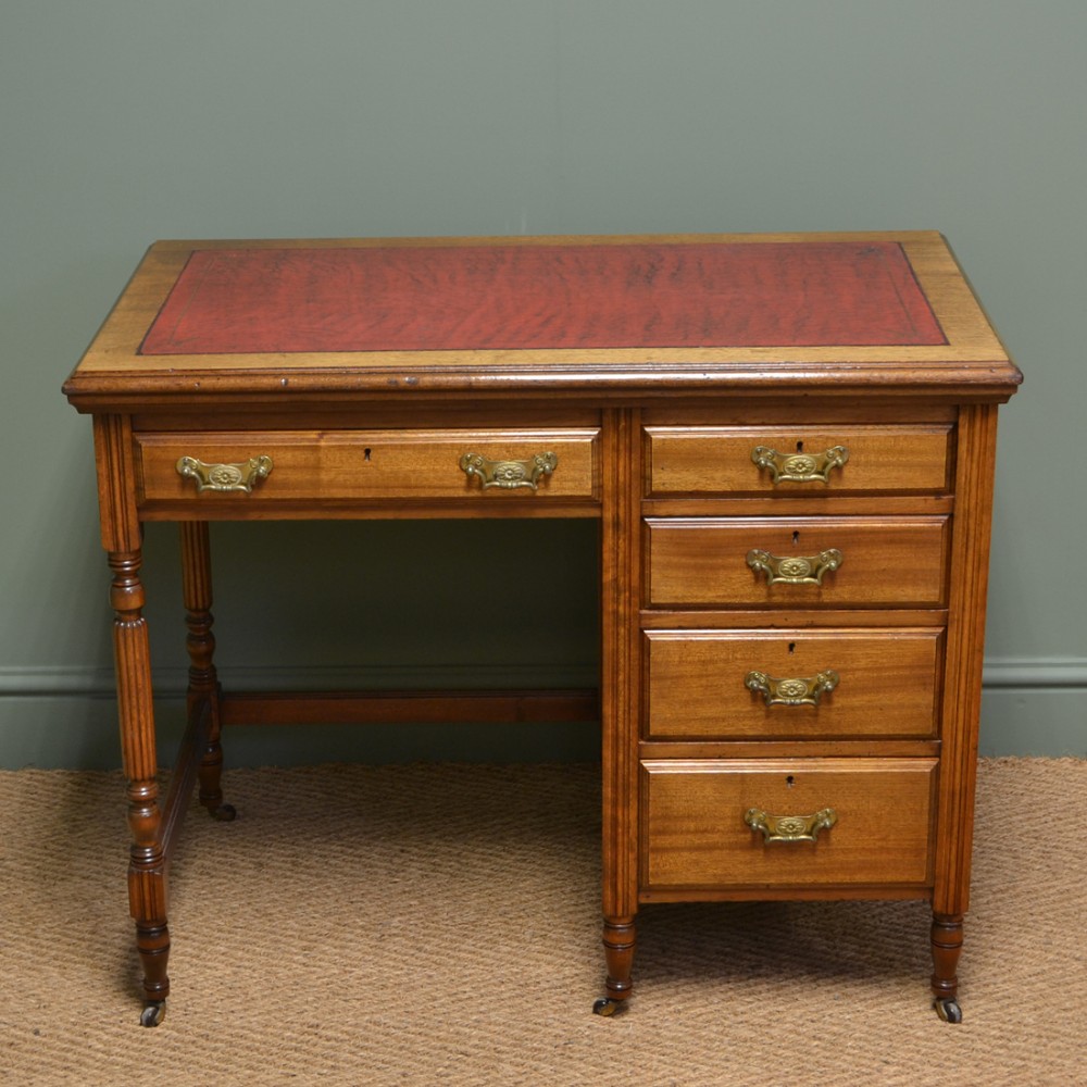 Quality Small  Edwardian Walnut Antique Writing Desk