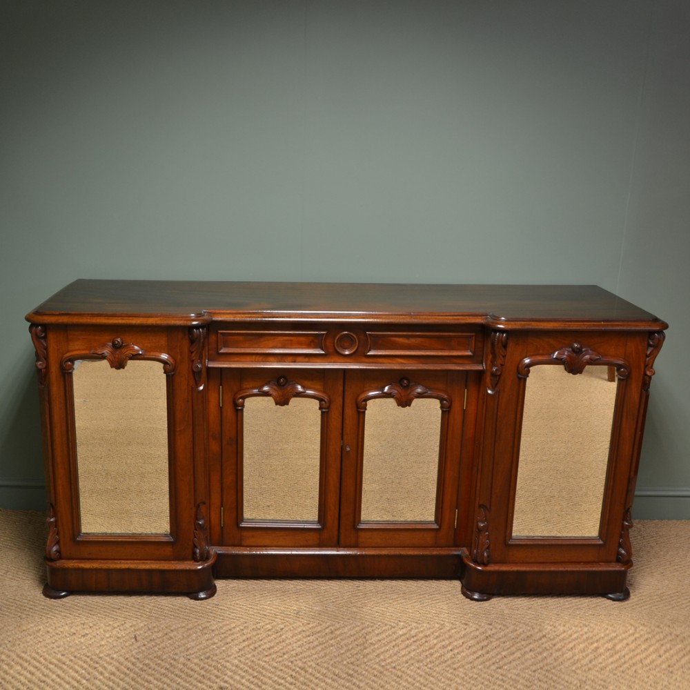 Spectacular Victorian Mahogany Antique Sideboard