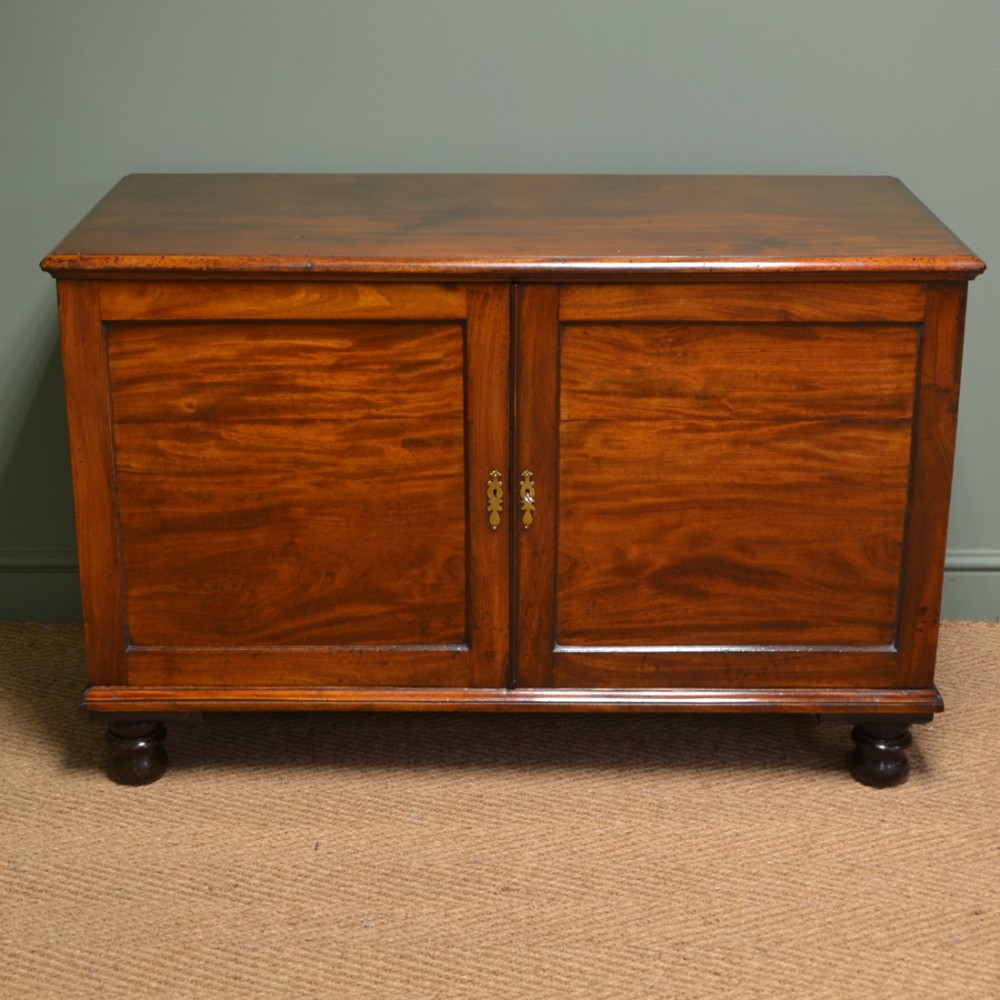 Regency Mahogany Antique Low Press Cupboard
