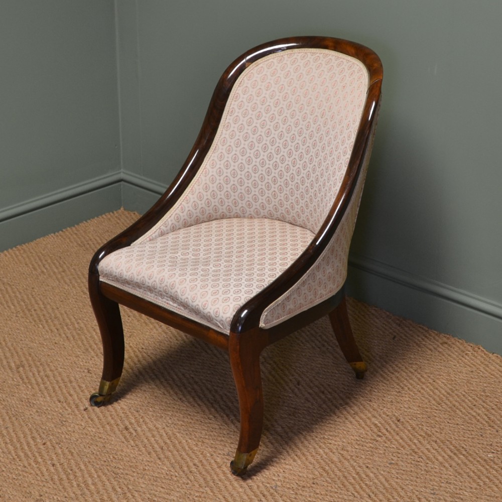 Beautiful Victorian Rosewood Antique Side Chair by J. Kendall & Co.