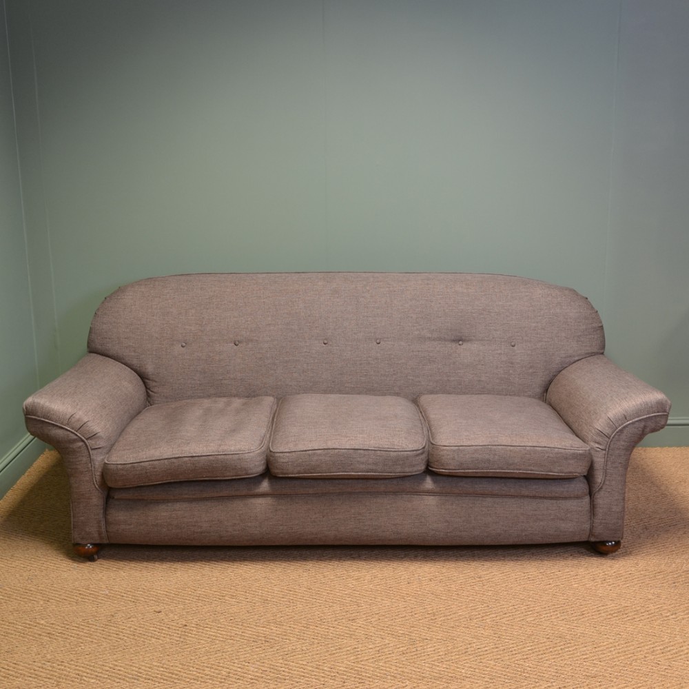 Comfortable Large Edwardian Antique Settee