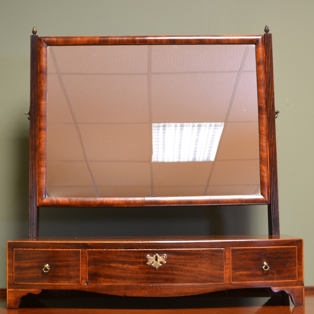 Regency Mahogany Antique Dressing Table Mirror