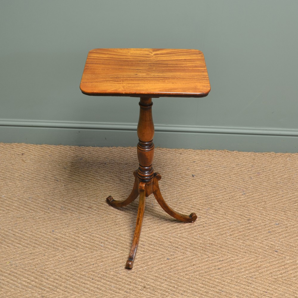 Unusual Victorian Satinwood Country Antique Occasional Lamp Table