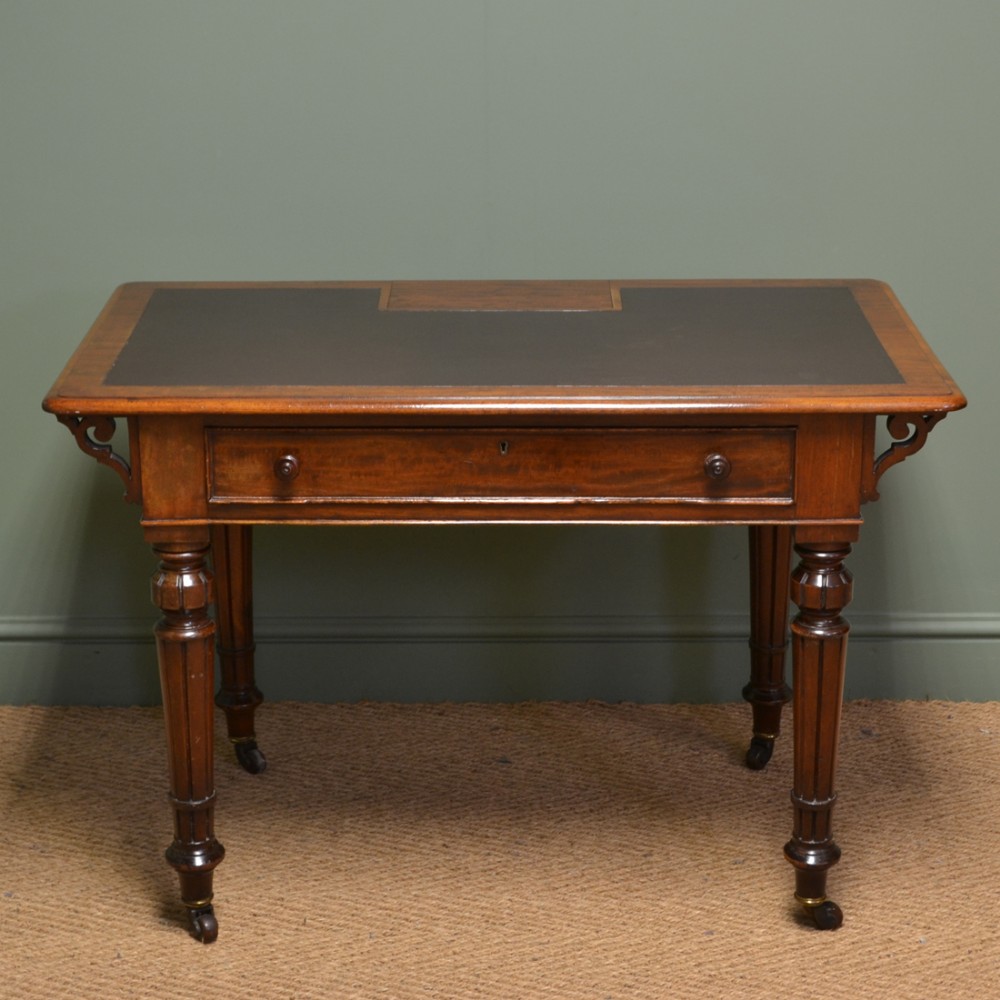 Quality Victorian Mahogany Antique Writing Table