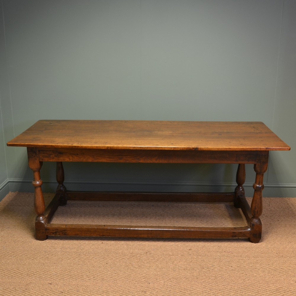 Eighteenth Century Large Period Oak Antique Refectory Table