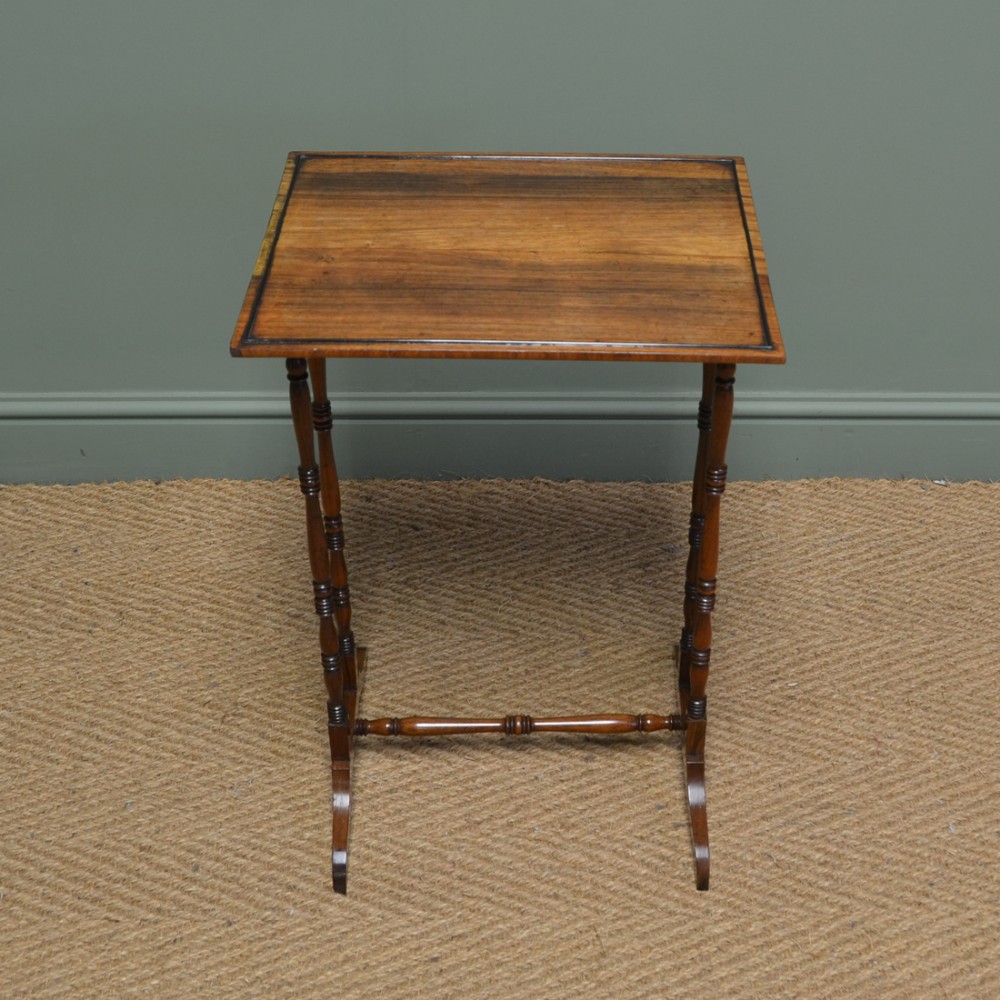 Small Victorian Rosewood Antique Occasional Table