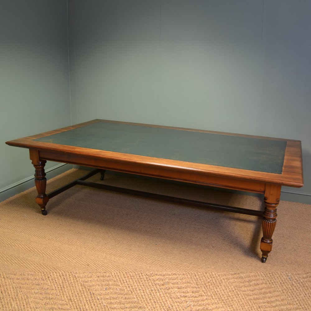 Superb Quality Huge Warings Victorian Walnut Antique Board Room Table