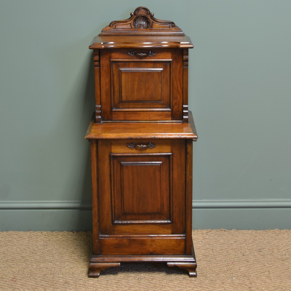 Quality Victorian Walnut Antique Coal Purdonium