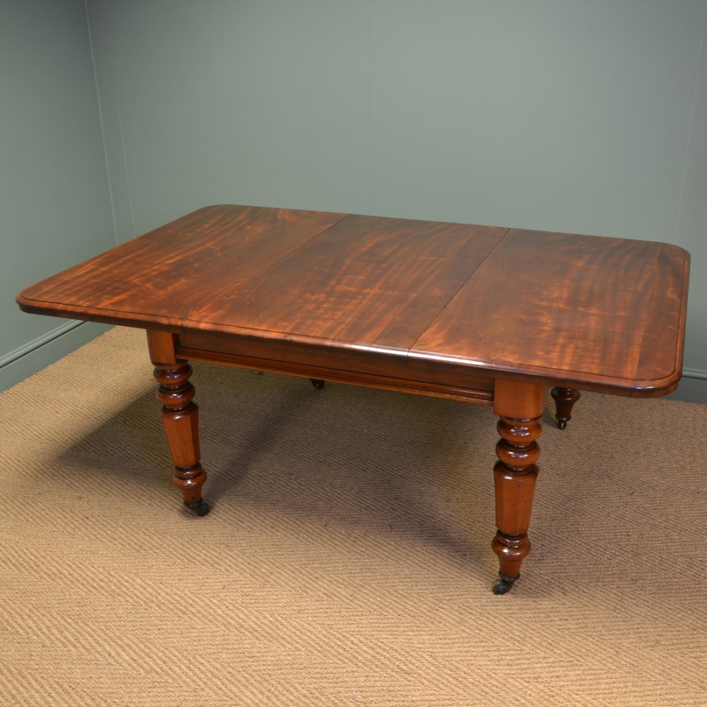 Spectacular Victorian Plum Pudding Extending Antique Dining Table