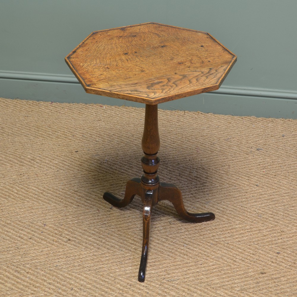 Beautifully Figured Regency Oak Antique Occasional Table