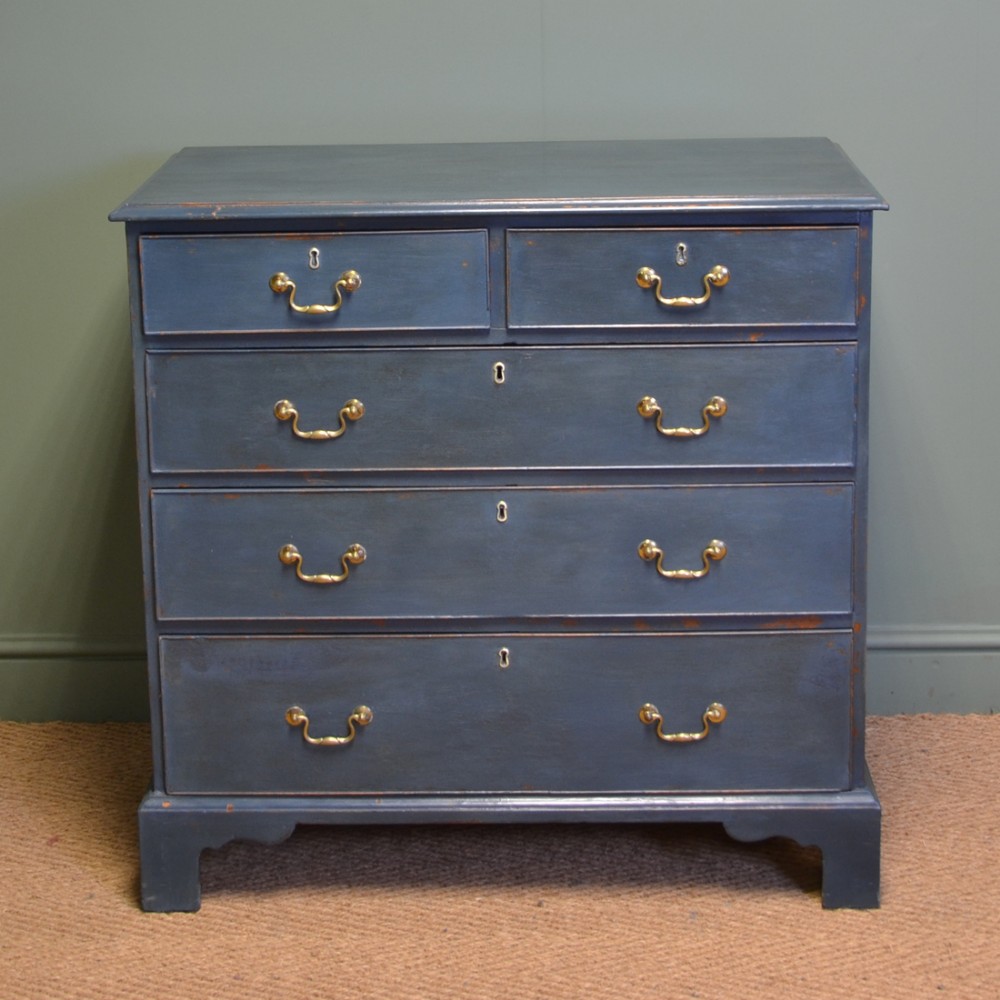 Georgian Painted Antique Chest Of Drawers