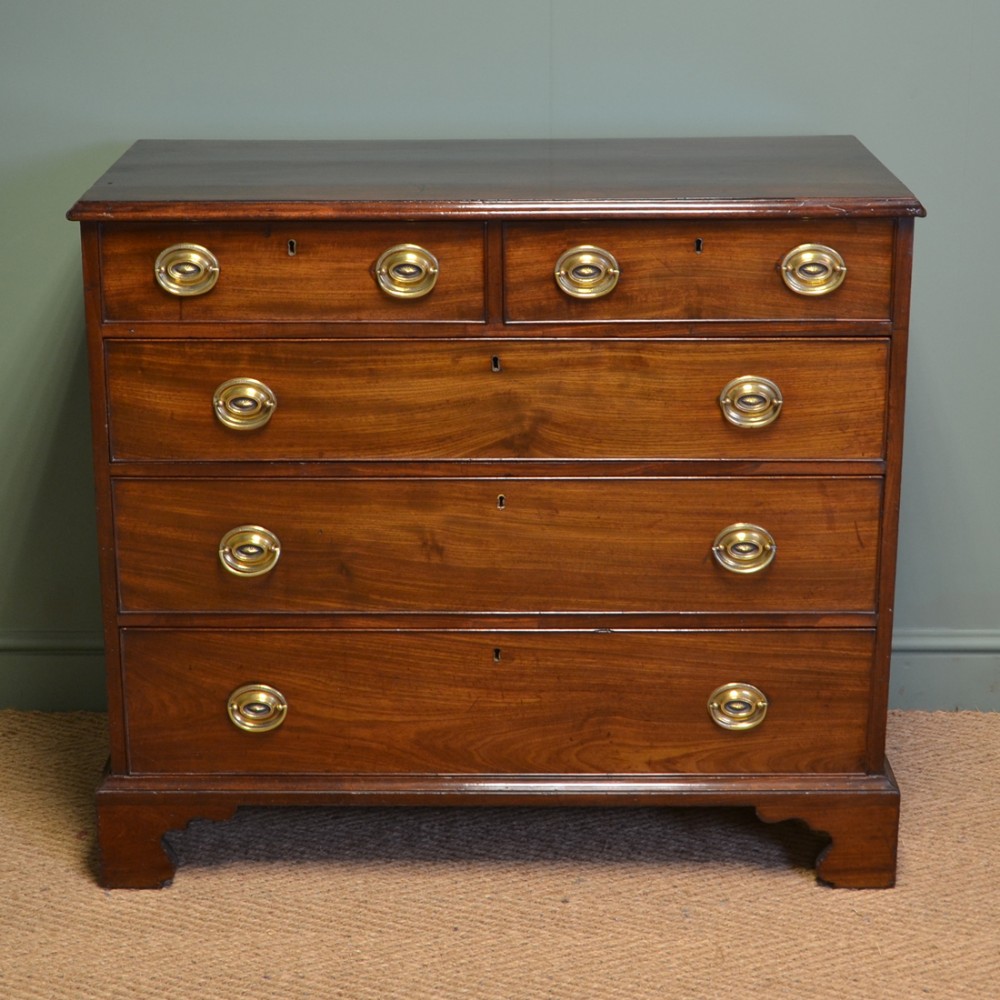 Quality Georgian Mahogany Antique Chest Of Drawers
